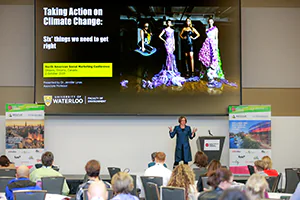 Workshop trainer in action