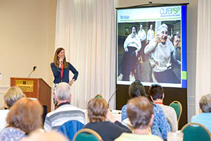 Workshop facilitator in action